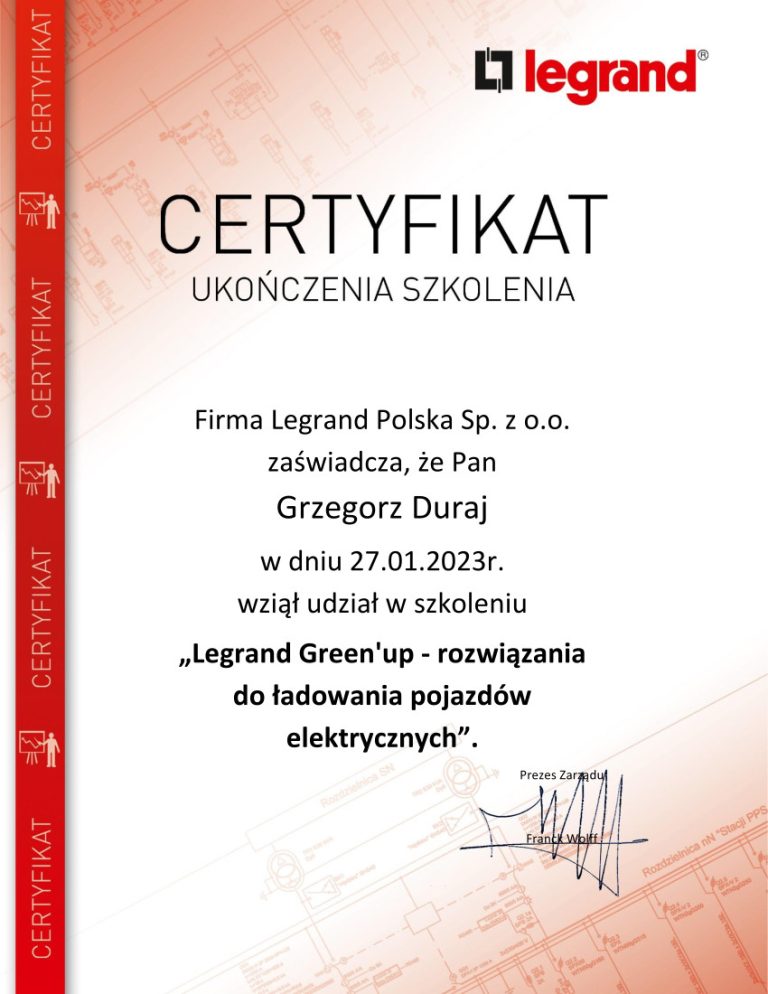 certyfikat gdu